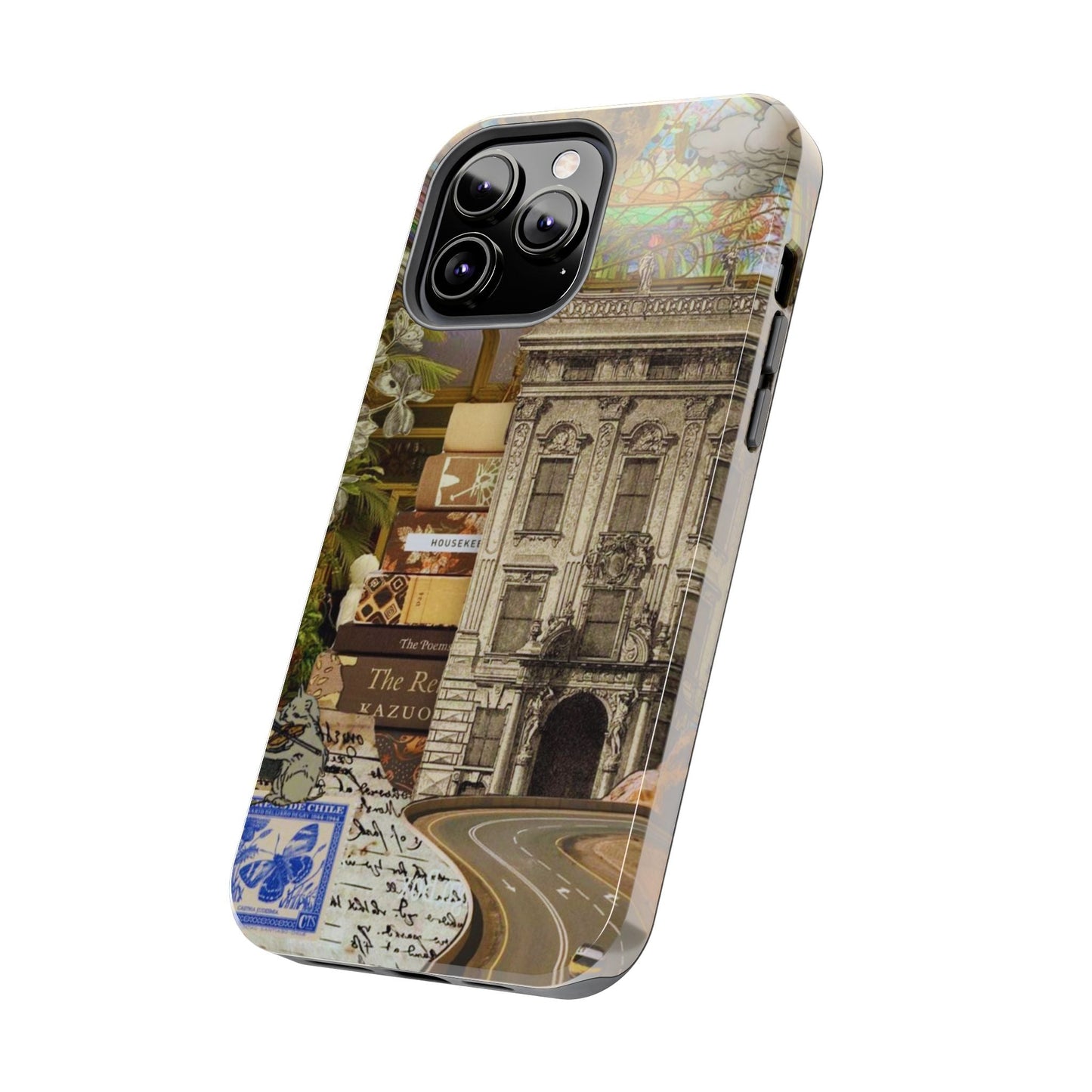 Whimsical Road Trip Collage iPhone Case – Dual - Layer Protection with Vintage Art and Adventure Design - BOGO Cases