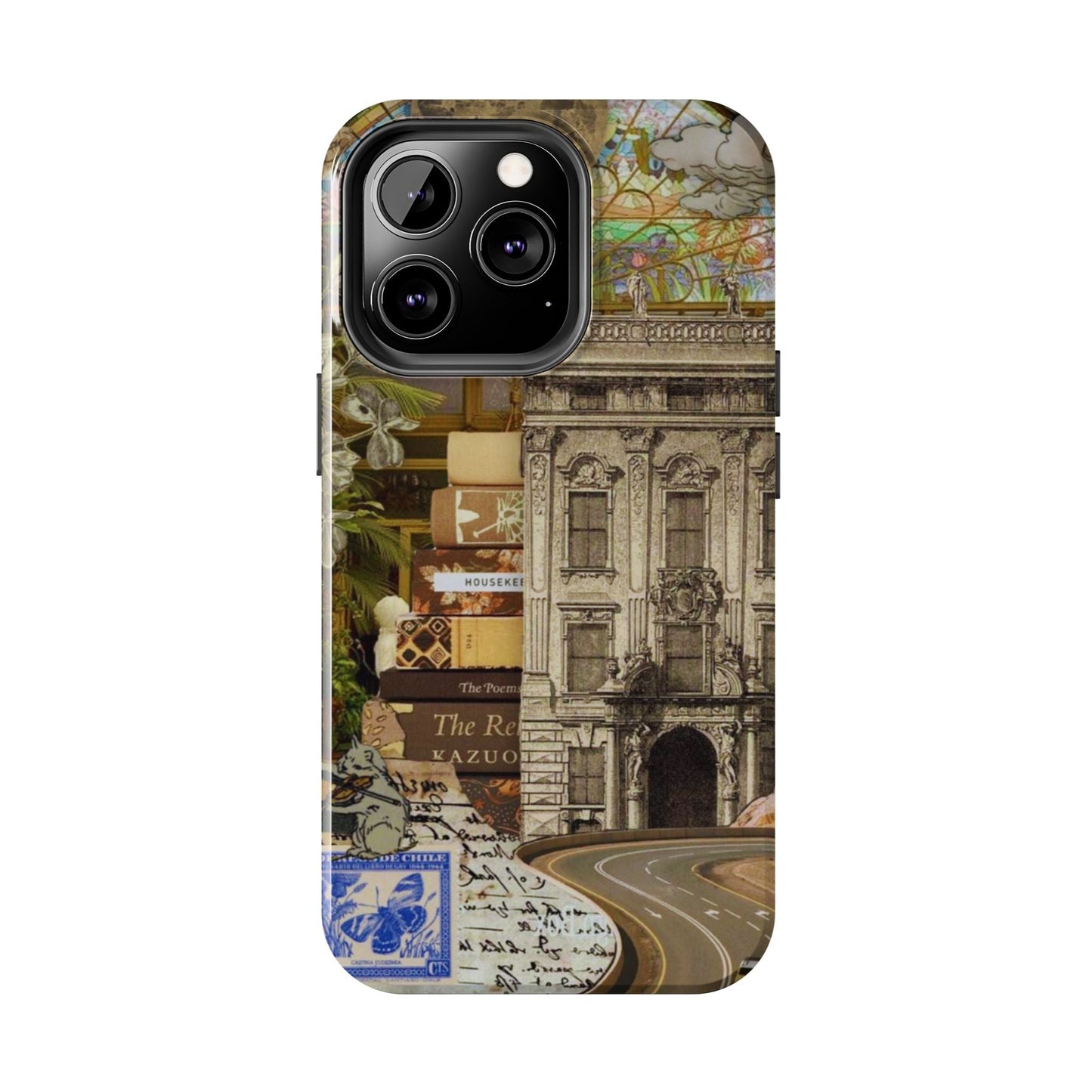 Whimsical Road Trip Collage iPhone Case – Dual - Layer Protection with Vintage Art and Adventure Design - BOGO Cases