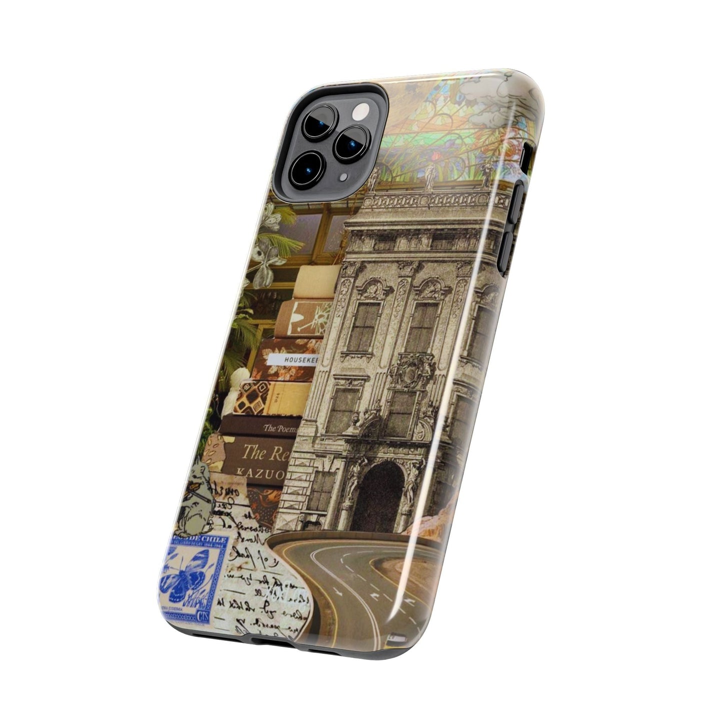 Whimsical Road Trip Collage iPhone Case – Dual - Layer Protection with Vintage Art and Adventure Design - BOGO Cases