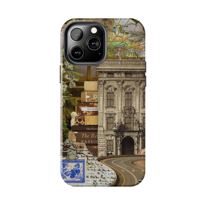 Whimsical Road Trip Collage iPhone Case – Dual - Layer Protection with Vintage Art and Adventure Design - BOGO Cases