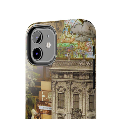 Whimsical Road Trip Collage iPhone Case – Dual - Layer Protection with Vintage Art and Adventure Design - BOGO Cases