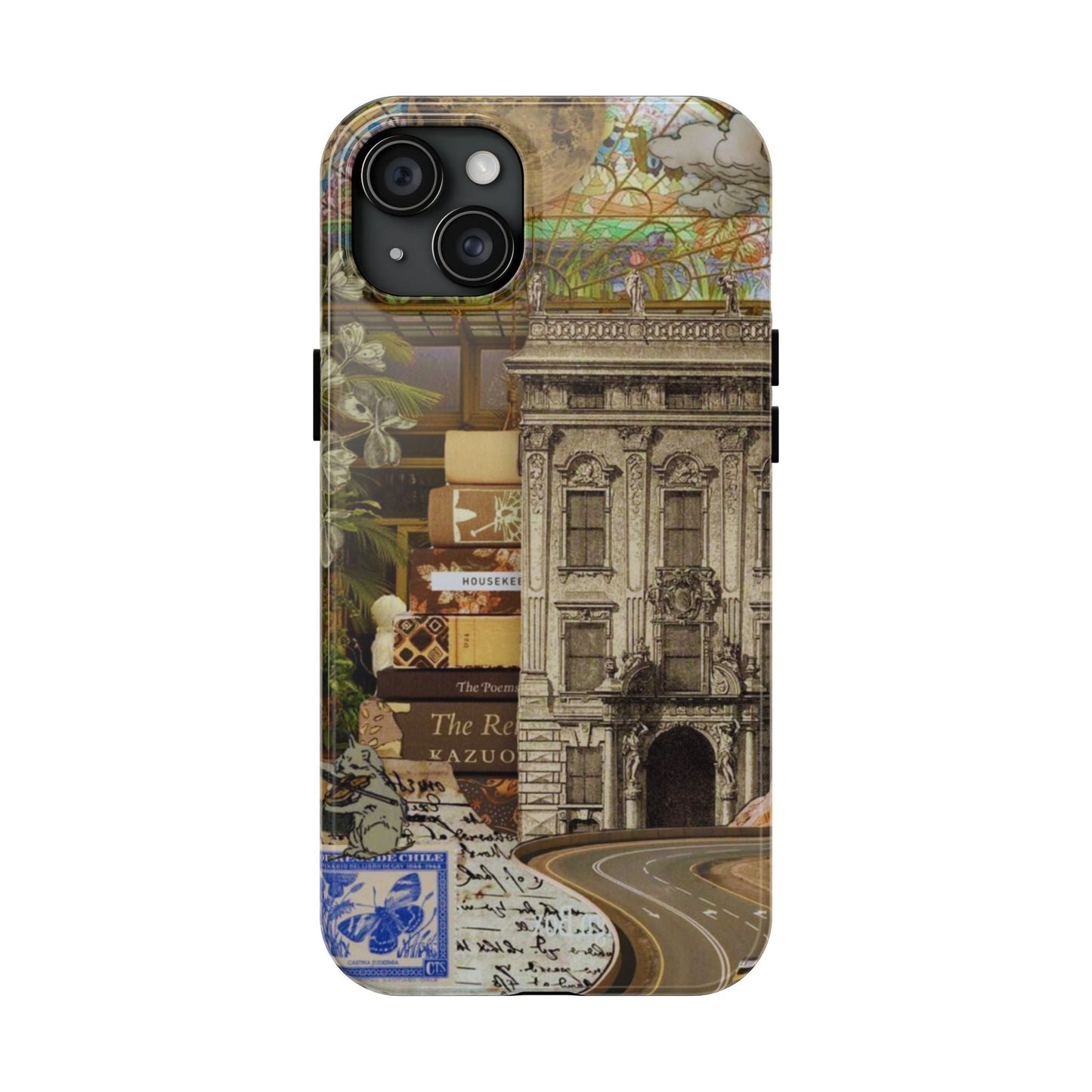 Whimsical Road Trip Collage iPhone Case – Dual - Layer Protection with Vintage Art and Adventure Design - BOGO Cases