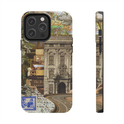 Whimsical Road Trip Collage iPhone Case – Dual - Layer Protection with Vintage Art and Adventure Design - BOGO Cases