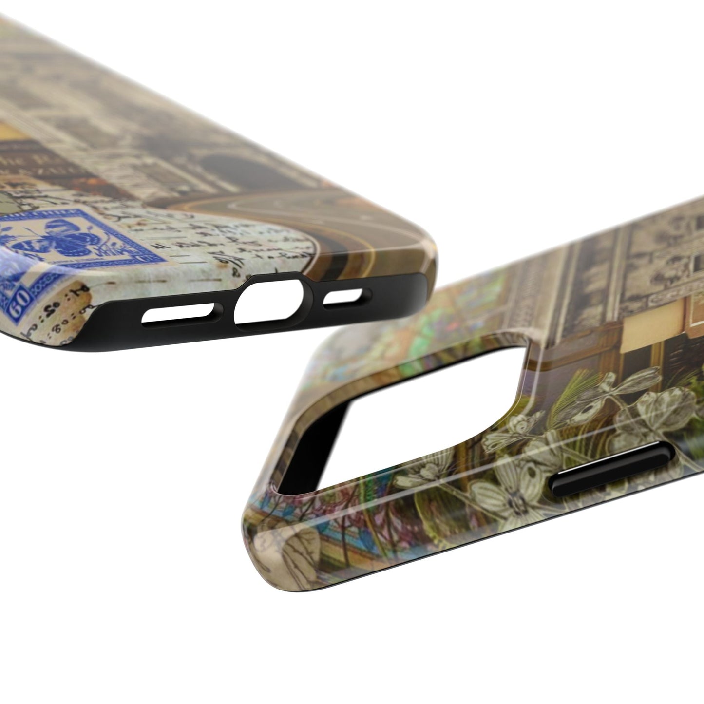 Whimsical Road Trip Collage iPhone Case – Dual - Layer Protection with Vintage Art and Adventure Design - BOGO Cases