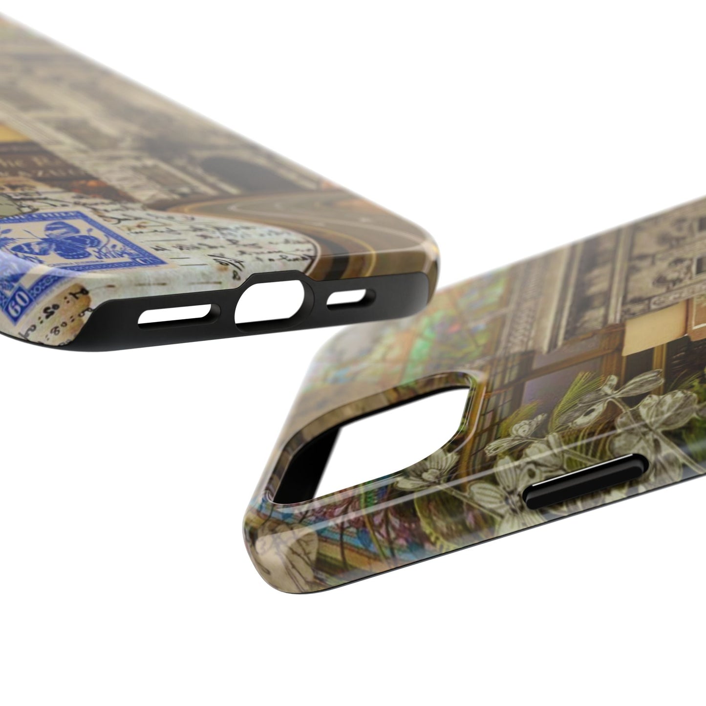 Whimsical Road Trip Collage iPhone Case – Dual - Layer Protection with Vintage Art and Adventure Design - BOGO Cases