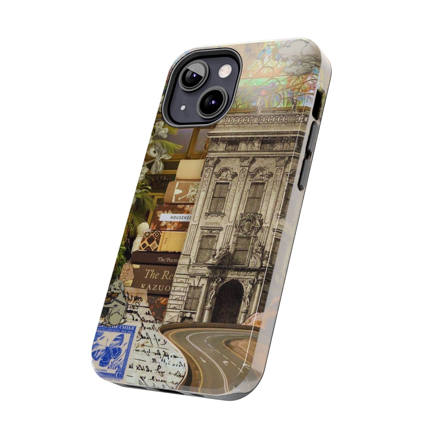 Whimsical Road Trip Collage iPhone Case – Dual - Layer Protection with Vintage Art and Adventure Design - BOGO Cases