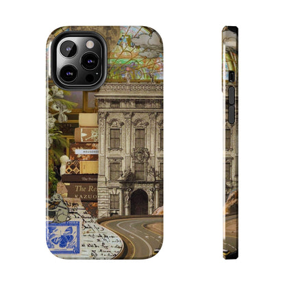 Whimsical Road Trip Collage iPhone Case – Dual - Layer Protection with Vintage Art and Adventure Design - BOGO Cases