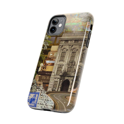 Whimsical Road Trip Collage iPhone Case – Dual - Layer Protection with Vintage Art and Adventure Design - BOGO Cases