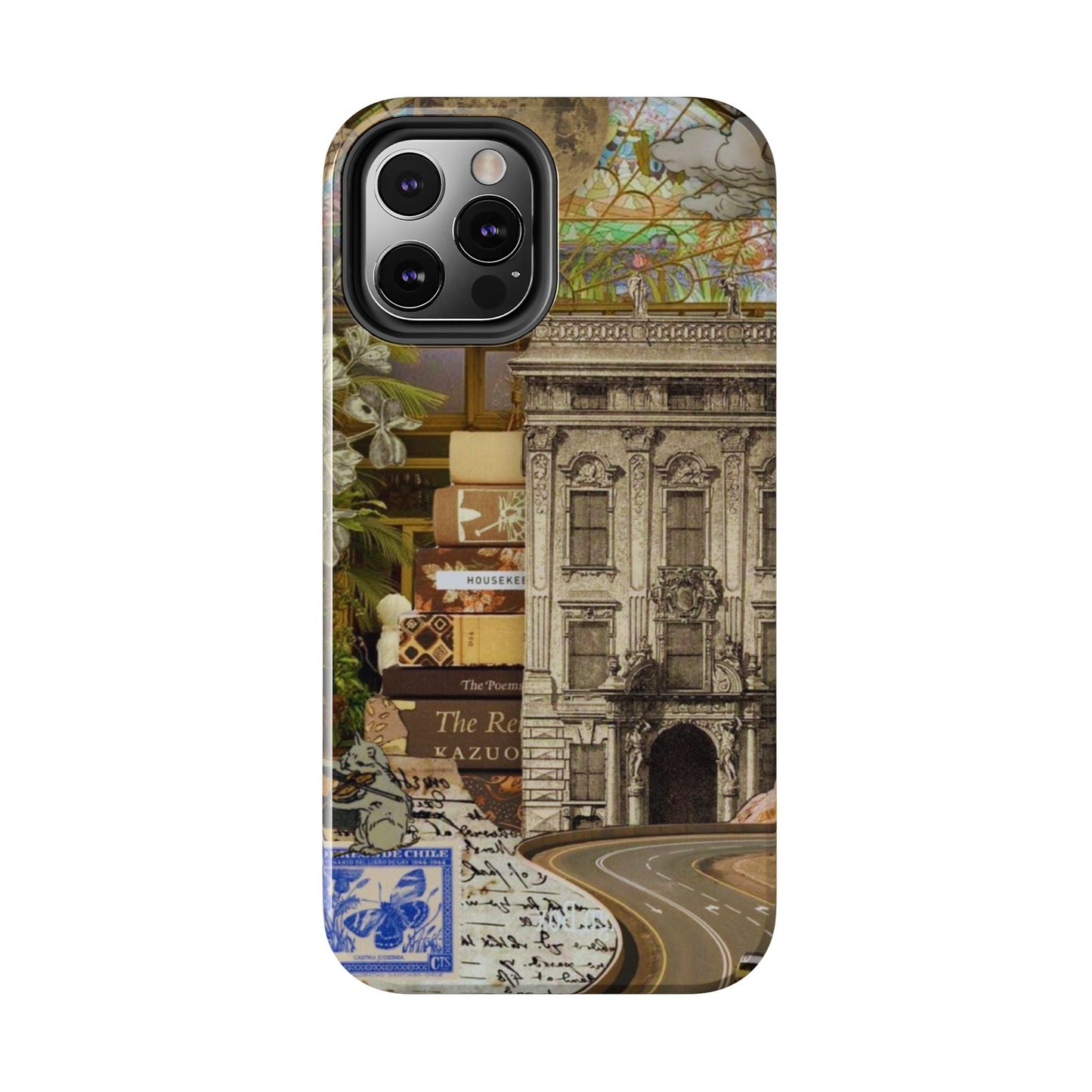 Whimsical Road Trip Collage iPhone Case – Dual - Layer Protection with Vintage Art and Adventure Design - BOGO Cases