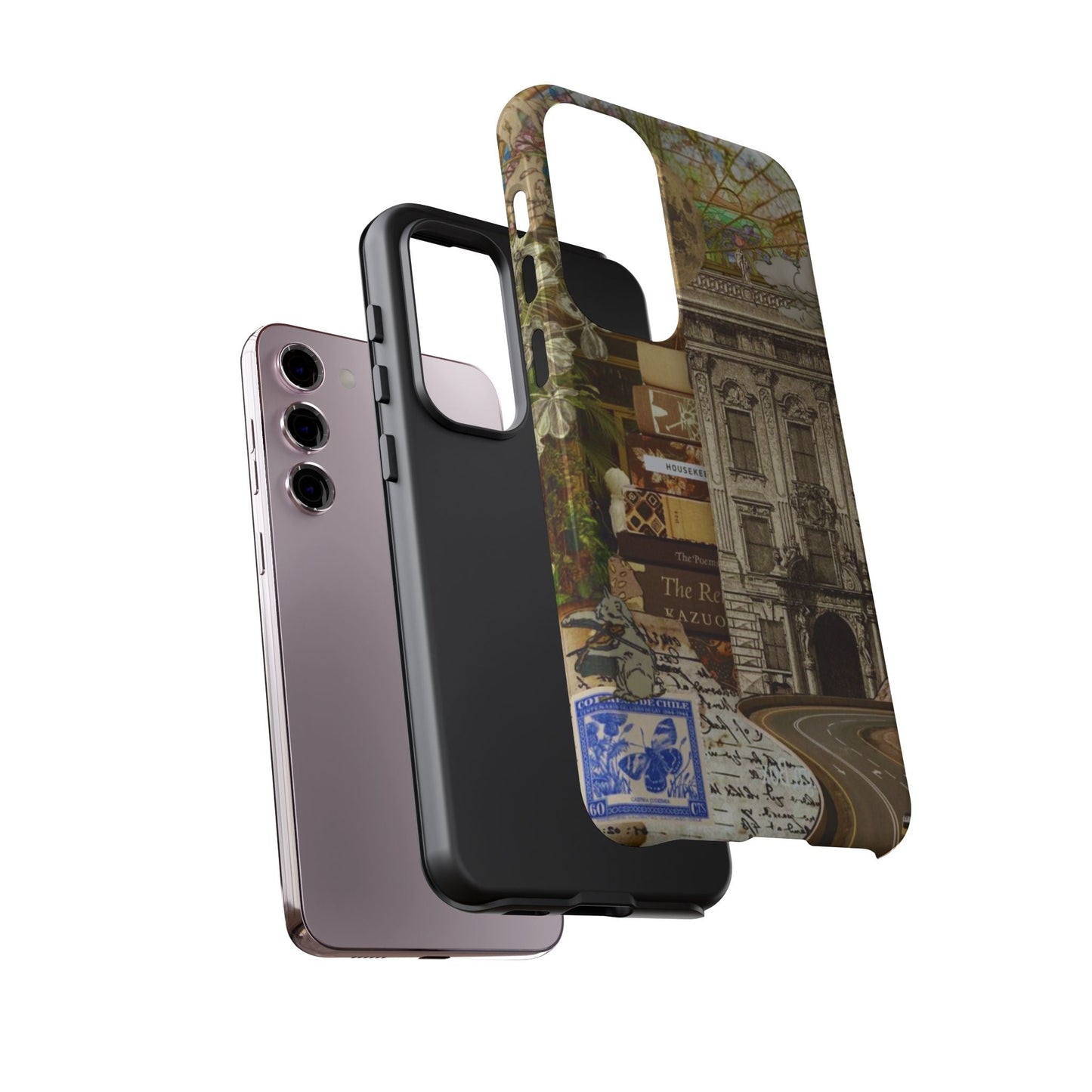 Whimsical Road Trip Collage Samsung Galaxy Case – Dual - Layer Protection with Vintage Art and Adventure Design - BOGO Cases