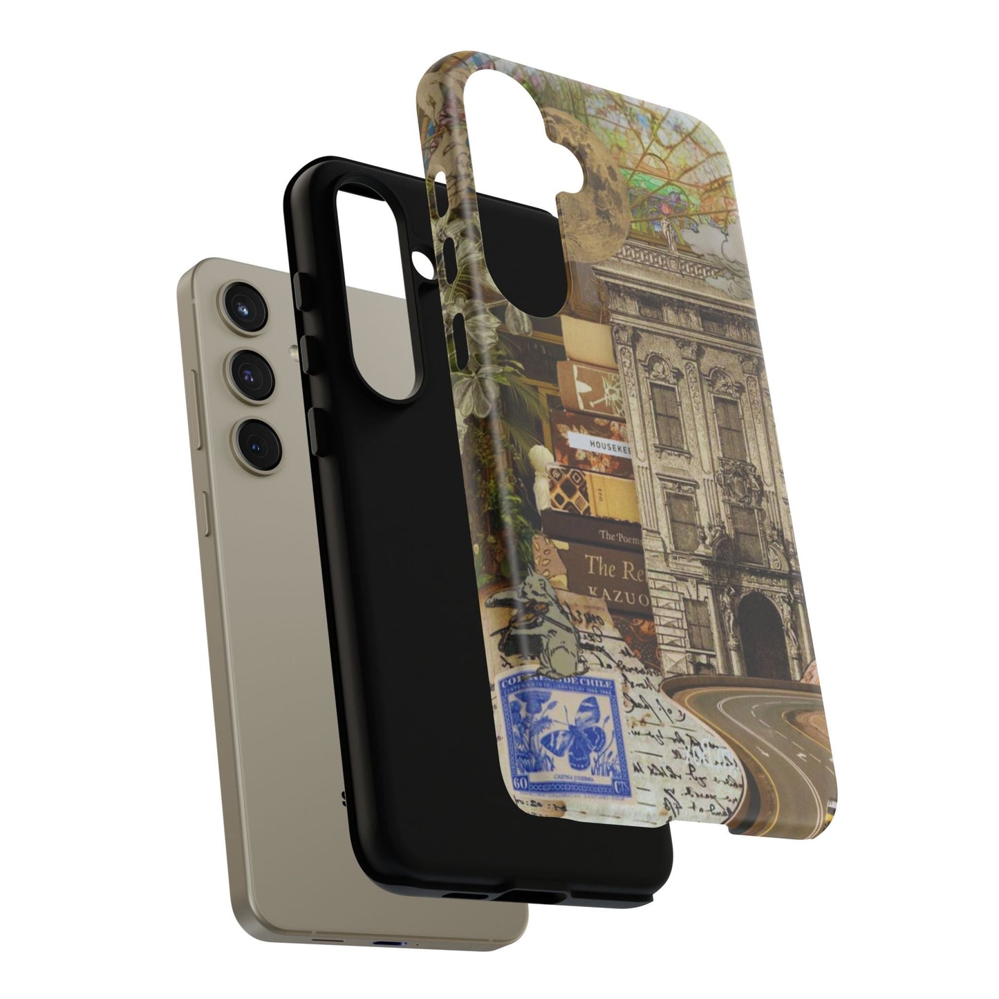 Whimsical Road Trip Collage Samsung Galaxy Case – Dual - Layer Protection with Vintage Art and Adventure Design - BOGO Cases