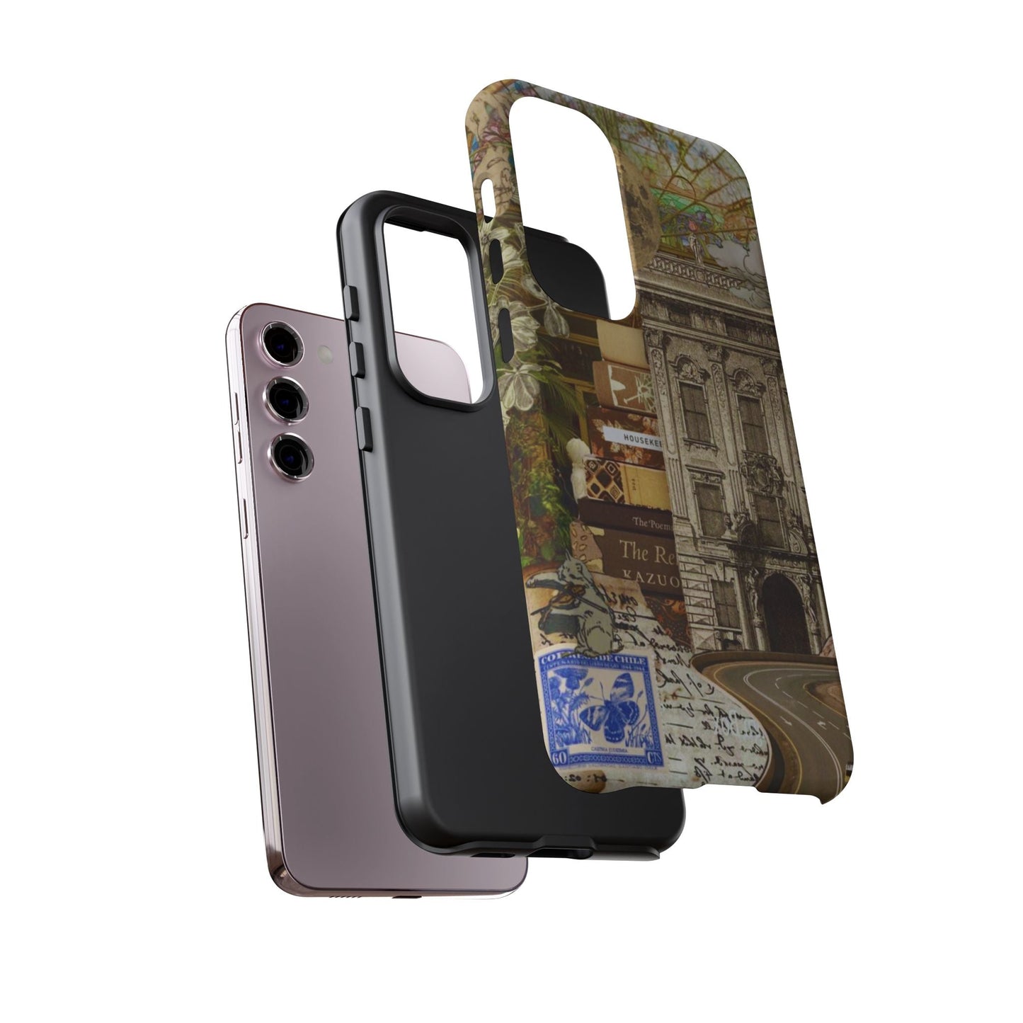 Whimsical Road Trip Collage Samsung Galaxy Case – Dual - Layer Protection with Vintage Art and Adventure Design - BOGO Cases