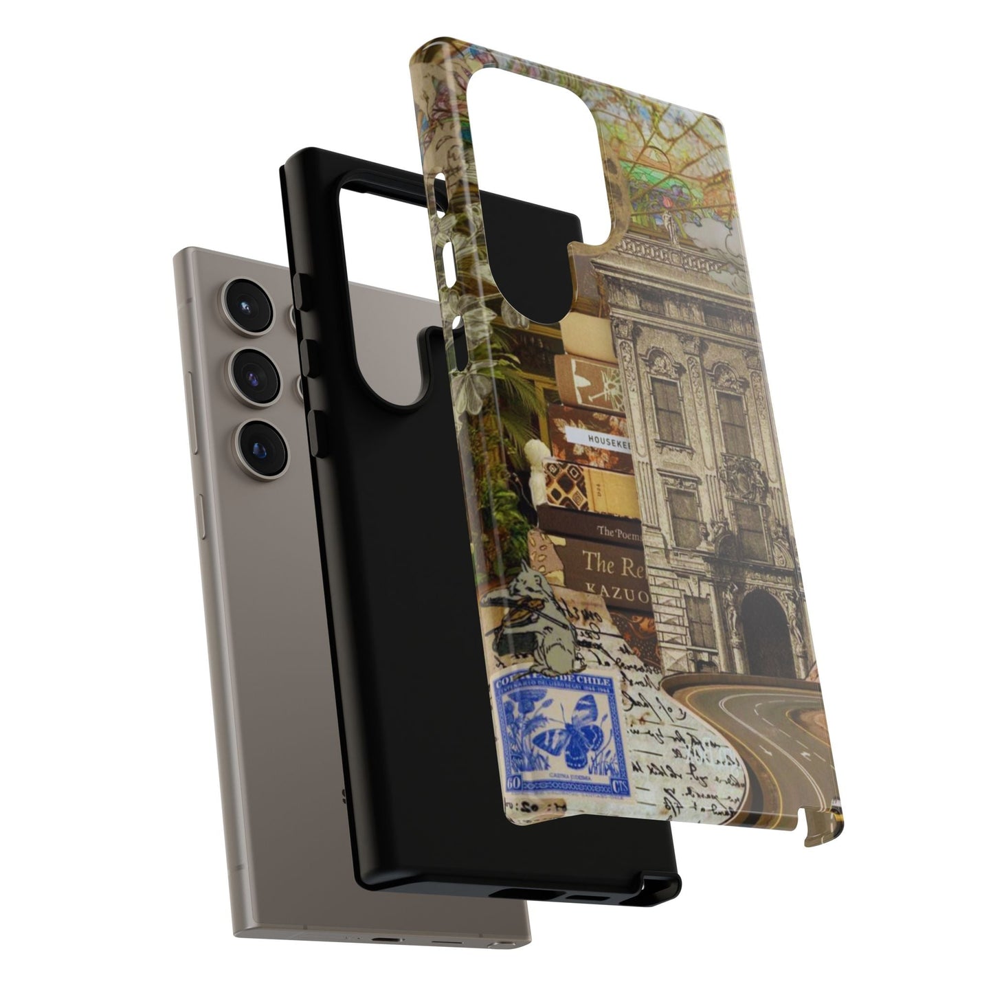 Whimsical Road Trip Collage Samsung Galaxy Case – Dual - Layer Protection with Vintage Art and Adventure Design - BOGO Cases