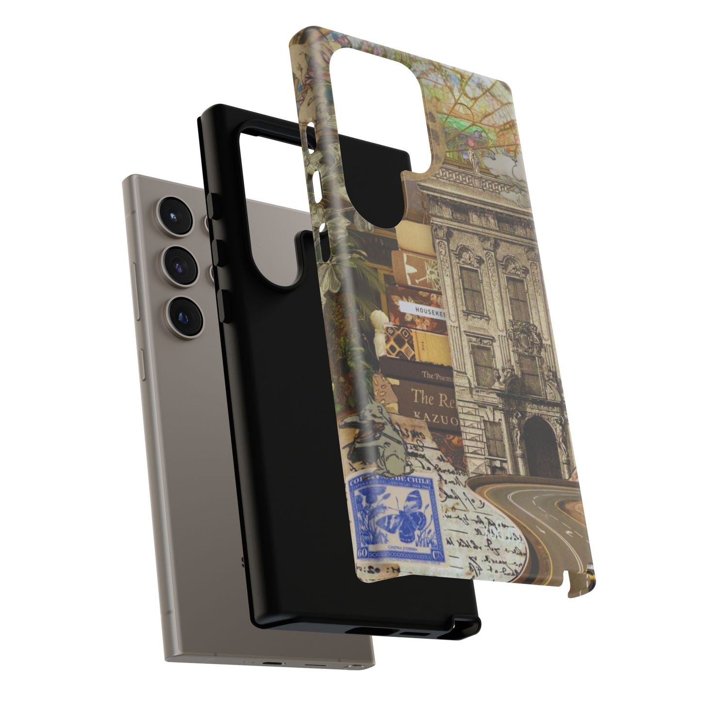 Whimsical Road Trip Collage Samsung Galaxy Case – Dual - Layer Protection with Vintage Art and Adventure Design - BOGO Cases