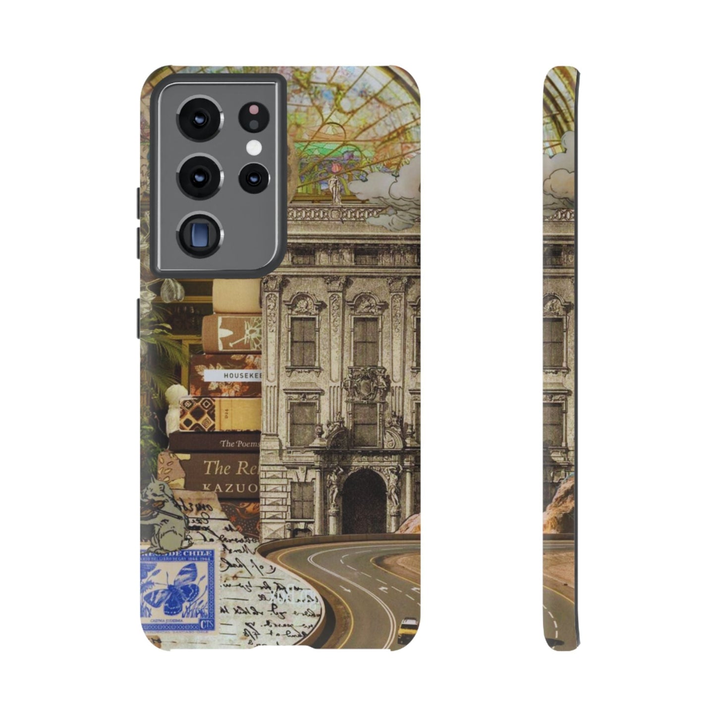 Whimsical Road Trip Collage Samsung Galaxy Case – Dual - Layer Protection with Vintage Art and Adventure Design - BOGO Cases