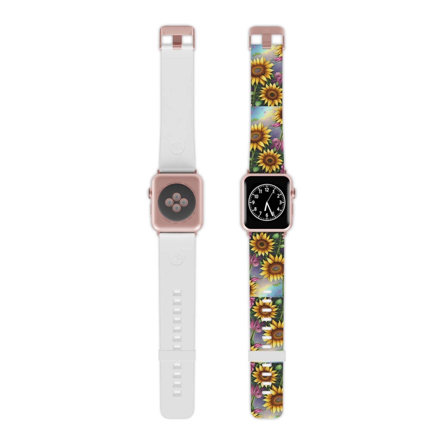  Whimsical Sunflower & Rose Garden Apple Watch Band - BOGO Cases
