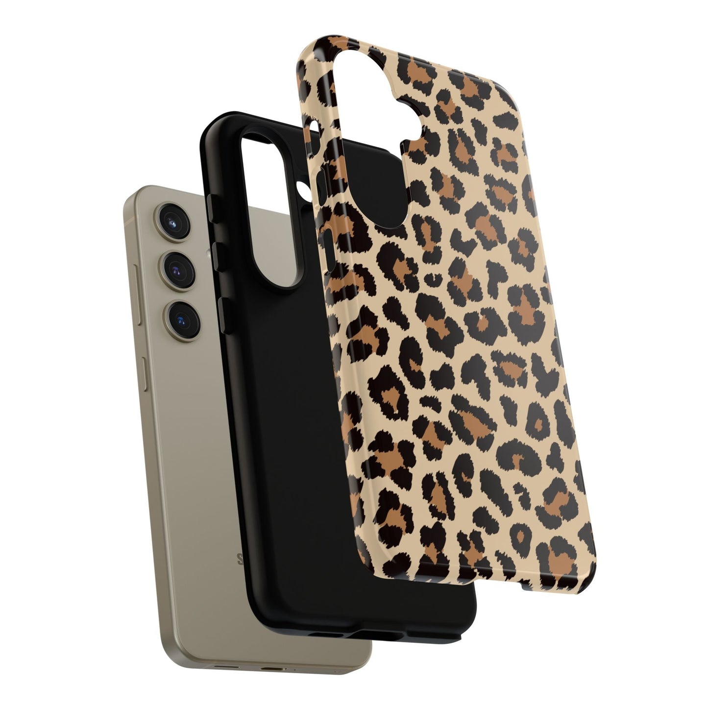 Wild Leopard Print Tough Samsung Galaxy Case – Bold Animal Pattern Design with Dual - Layer Protection - BOGO Cases