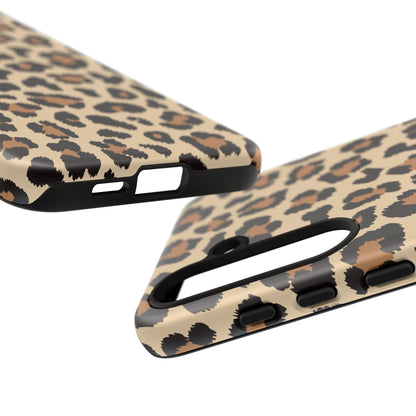 Wild Leopard Print Tough Samsung Galaxy Case – Bold Animal Pattern Design with Dual - Layer Protection - BOGO Cases