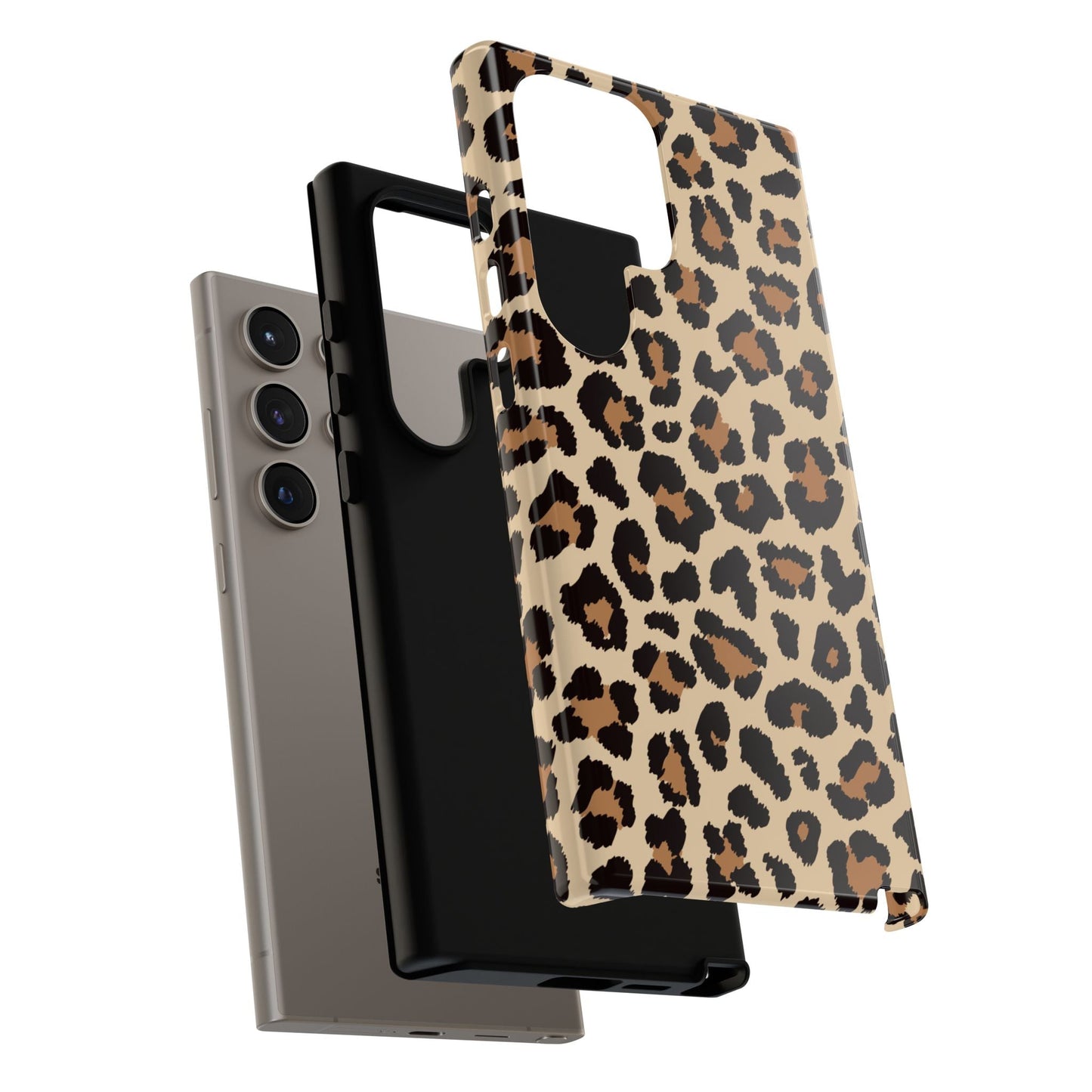 Wild Leopard Print Tough Samsung Galaxy Case – Bold Animal Pattern Design with Dual - Layer Protection - BOGO Cases