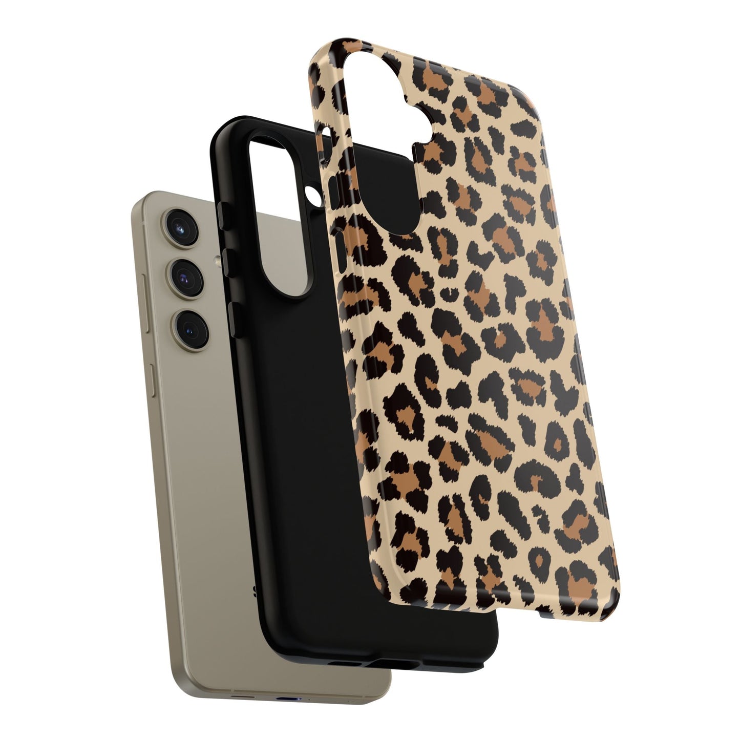 Wild Leopard Print Tough Samsung Galaxy Case – Bold Animal Pattern Design with Dual - Layer Protection - BOGO Cases