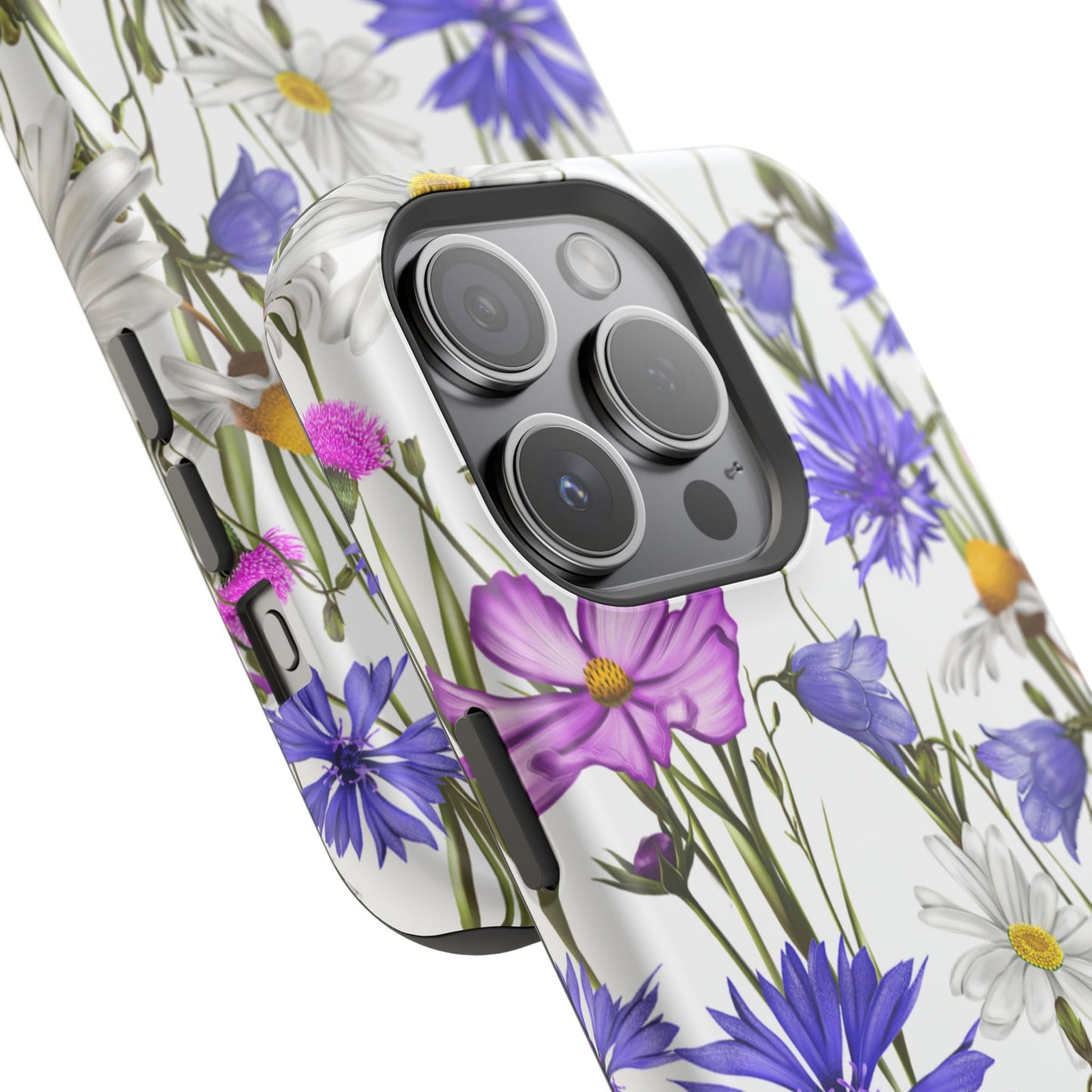 Wildflower Meadow MagSafe Case – Purple, Blue, and White Floral Design - BOGO Cases