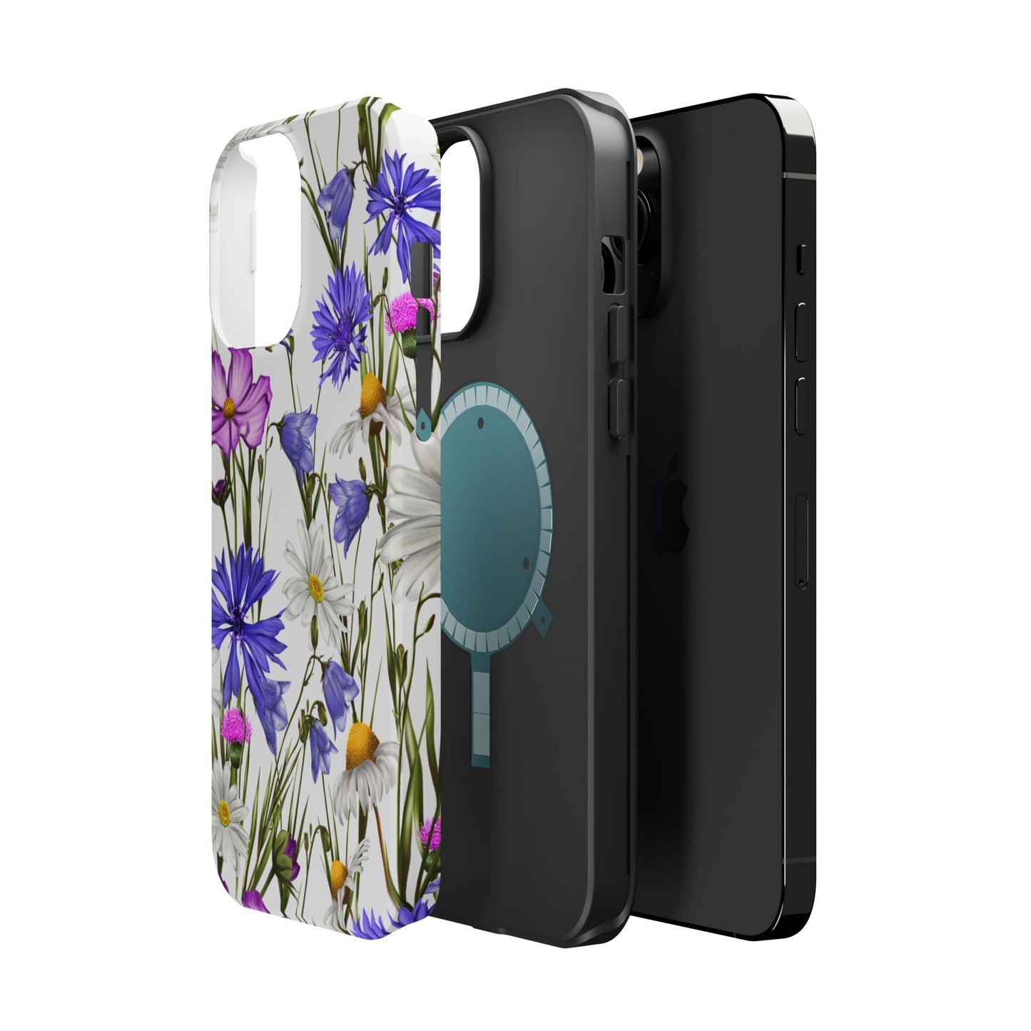 Wildflower Meadow MagSafe Case – Purple, Blue, and White Floral Design - BOGO Cases