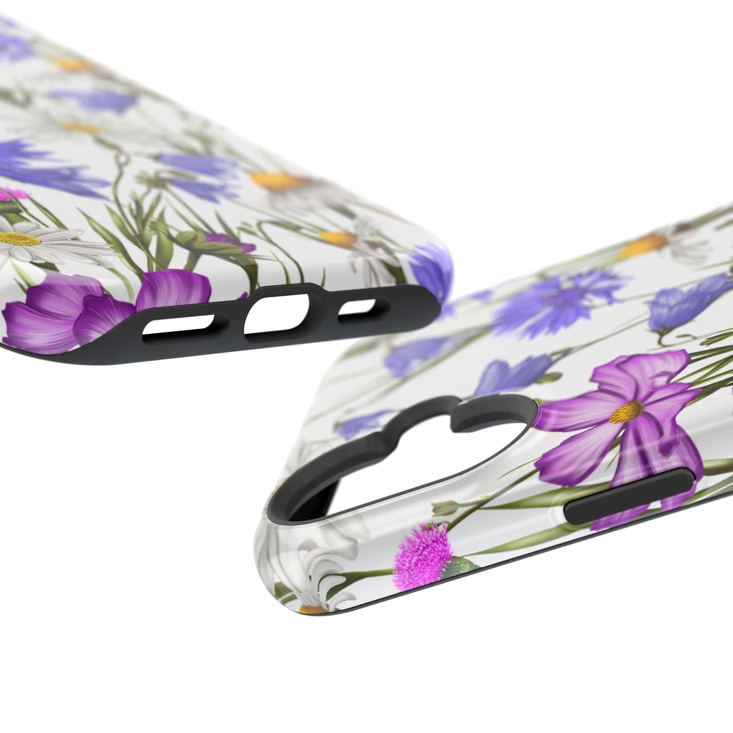 Wildflower Meadow MagSafe Case – Purple, Blue, and White Floral Design - BOGO Cases