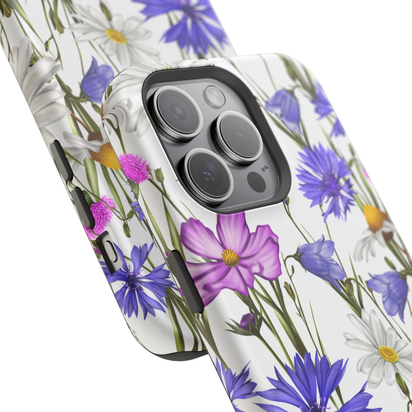 Wildflower Meadow MagSafe Case – Purple, Blue, and White Floral Design - BOGO Cases