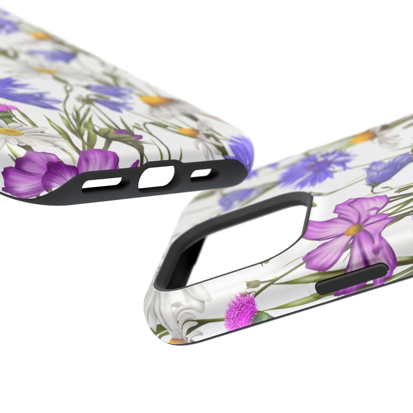 Wildflower Meadow MagSafe Case – Purple, Blue, and White Floral Design - BOGO Cases