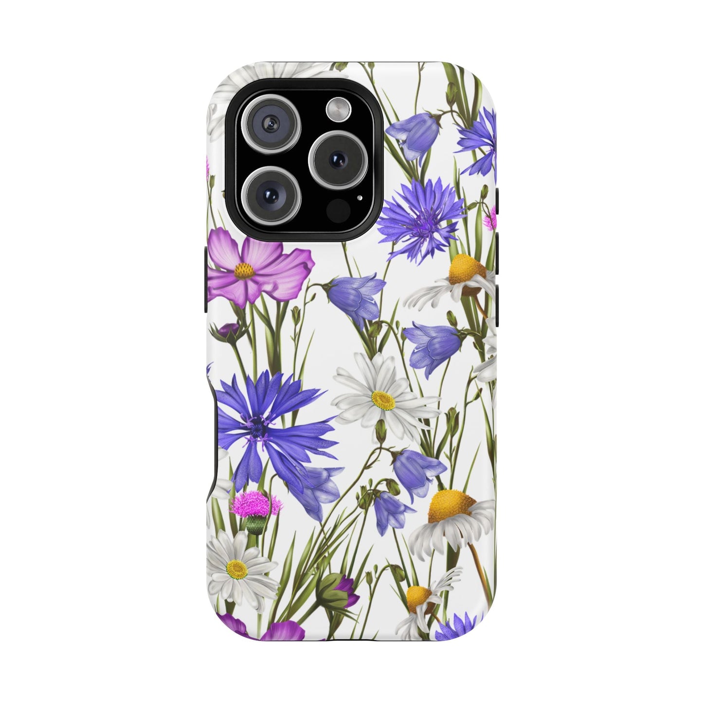 Wildflower Meadow MagSafe Case – Purple, Blue, and White Floral Design - BOGO Cases
