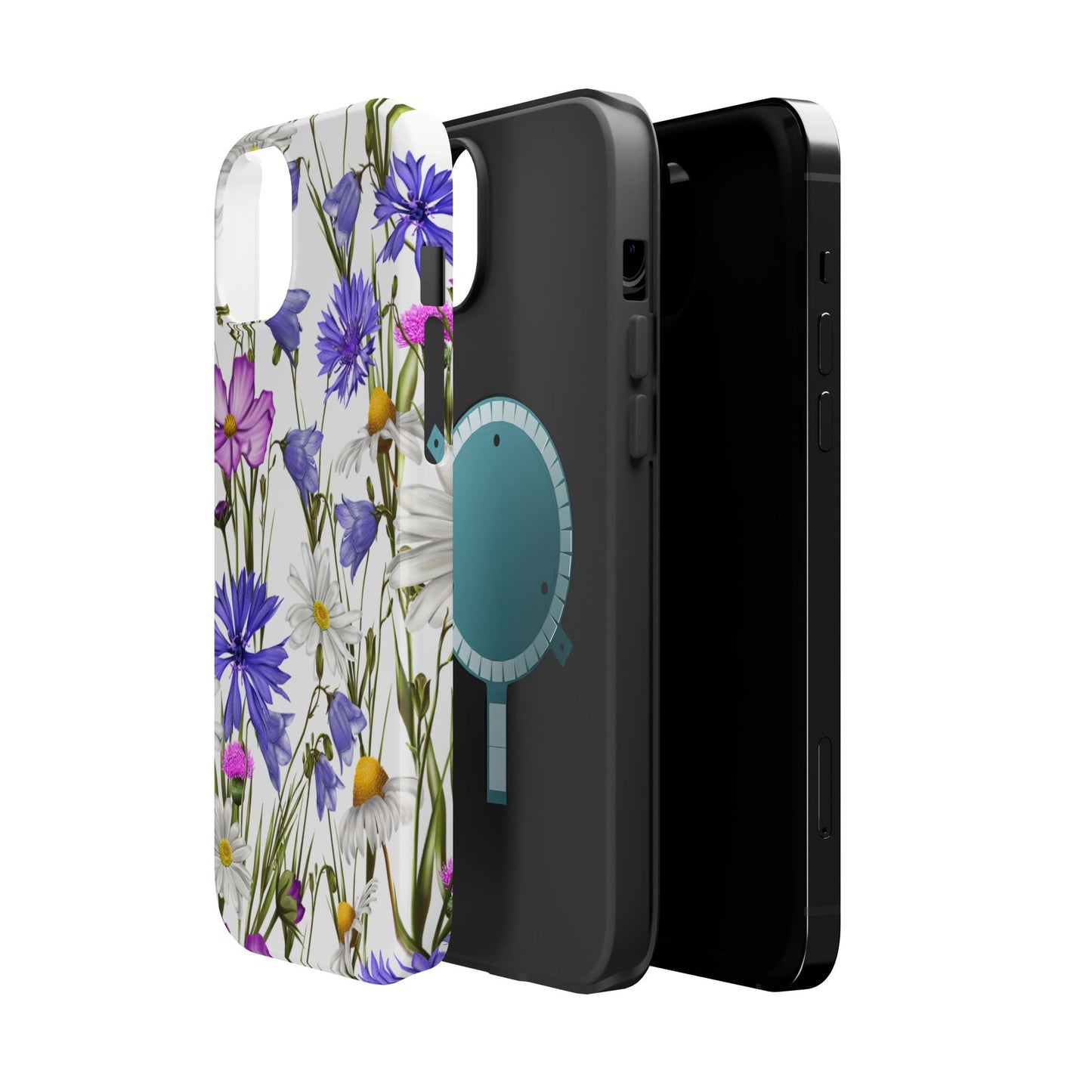 Wildflower Meadow MagSafe Case – Purple, Blue, and White Floral Design - BOGO Cases