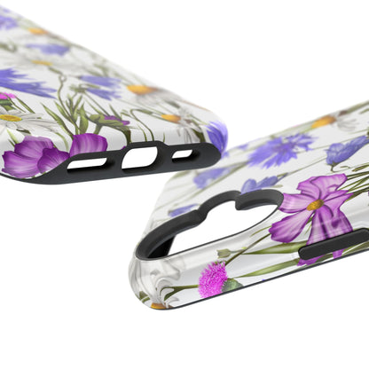 Wildflower Meadow MagSafe Case – Purple, Blue, and White Floral Design - BOGO Cases