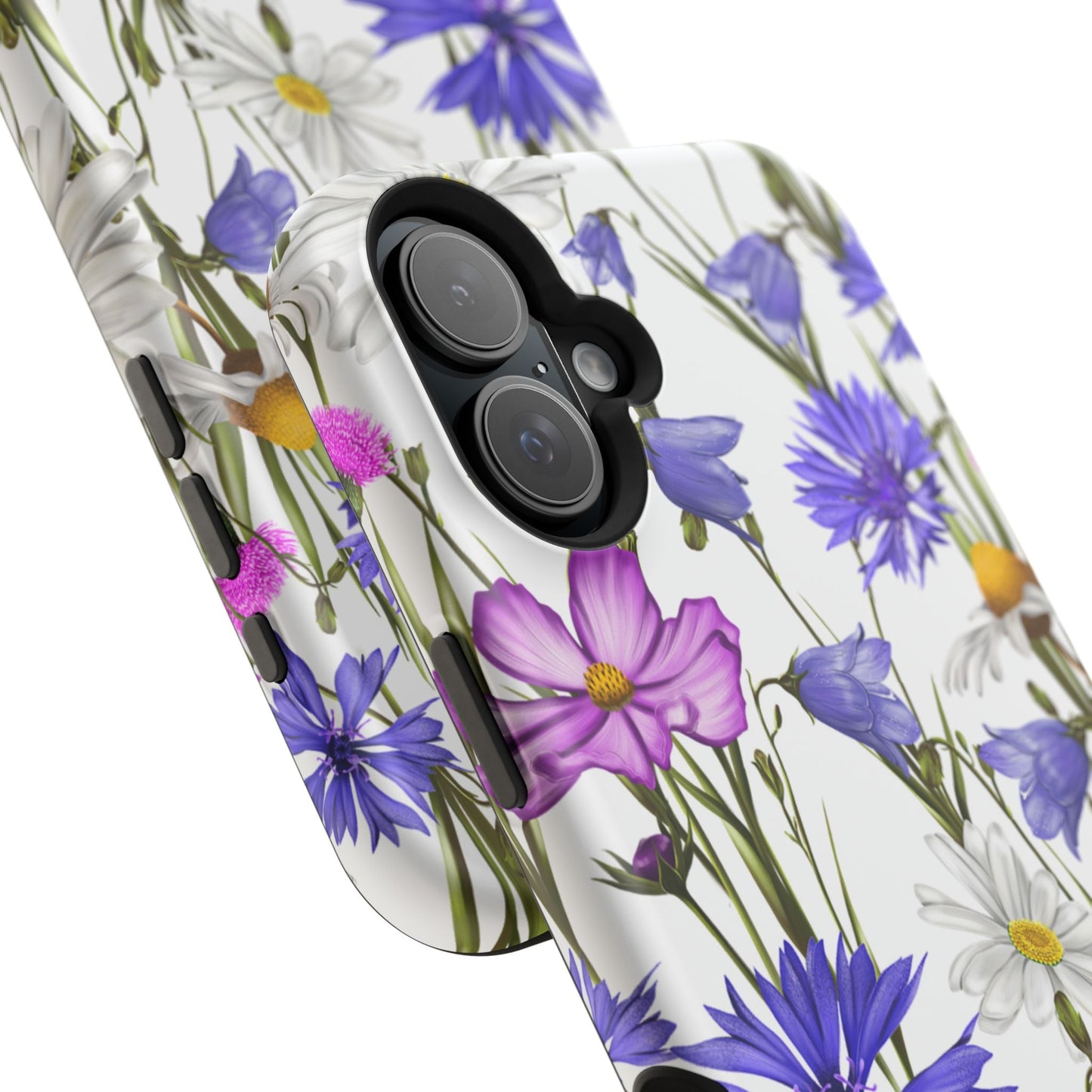 Wildflower Meadow MagSafe Case – Purple, Blue, and White Floral Design - BOGO Cases