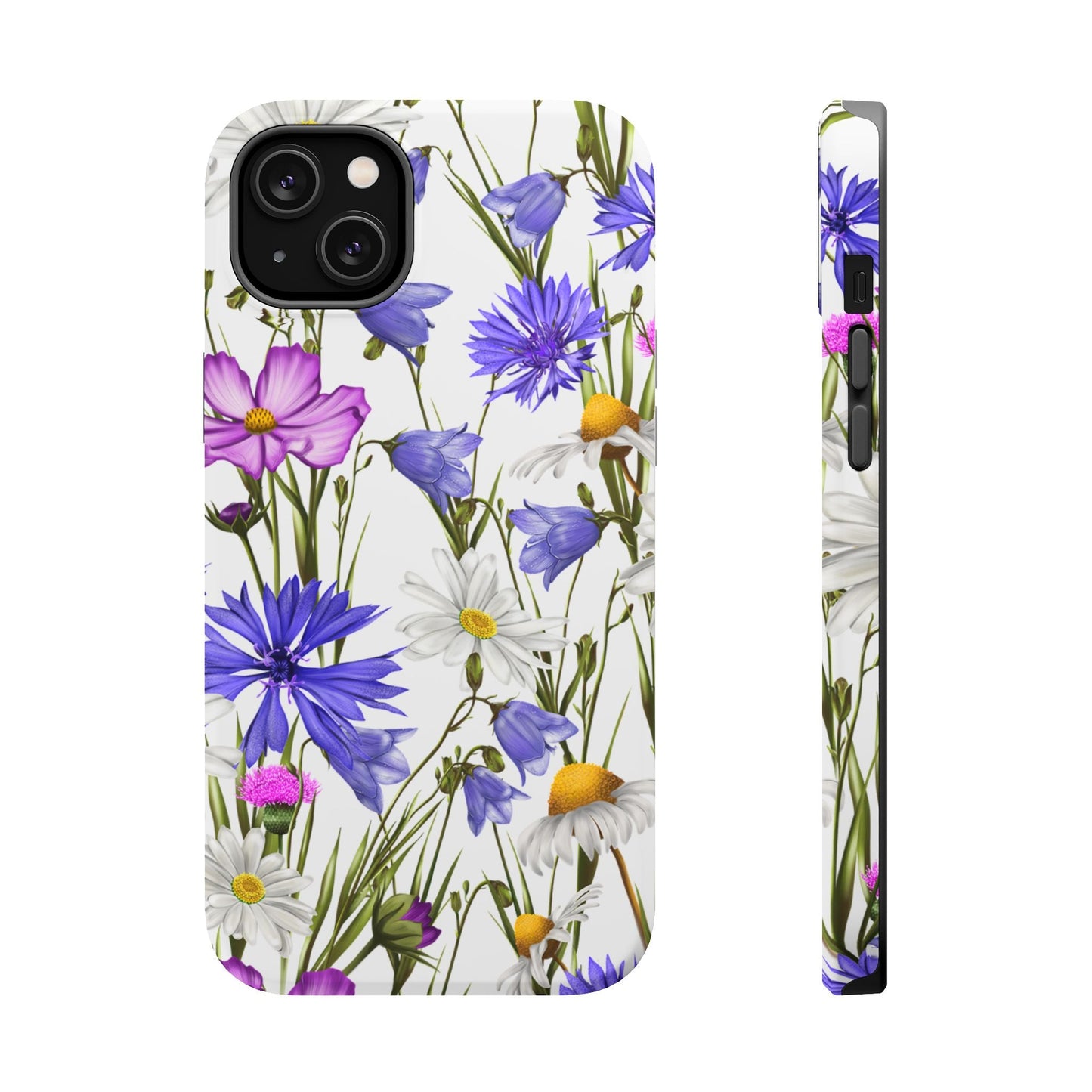 Wildflower Meadow MagSafe Case – Purple, Blue, and White Floral Design - BOGO Cases