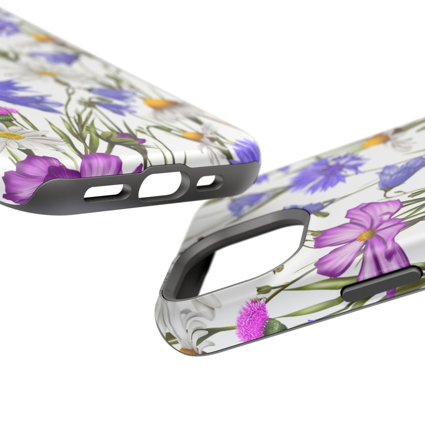 Wildflower Meadow MagSafe Case – Purple, Blue, and White Floral Design - BOGO Cases
