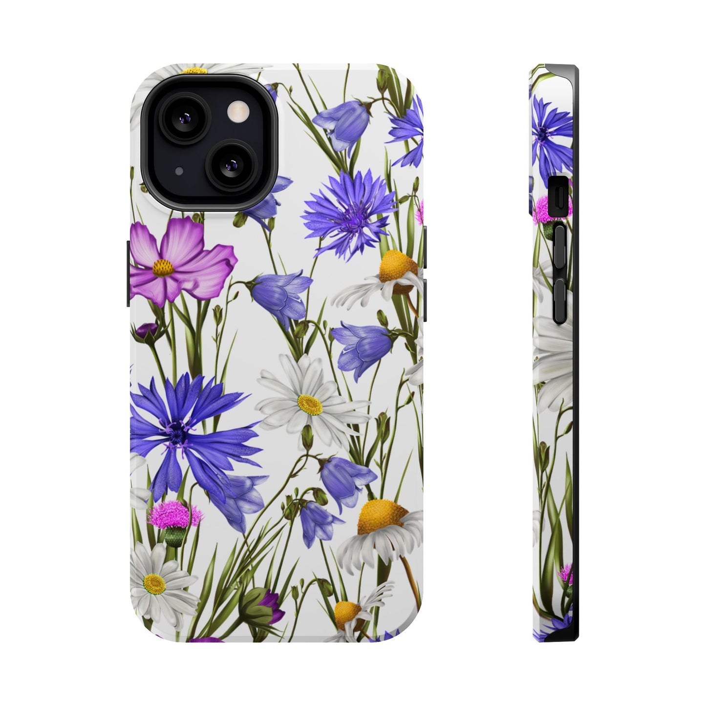 Wildflower Meadow MagSafe Case – Purple, Blue, and White Floral Design - BOGO Cases