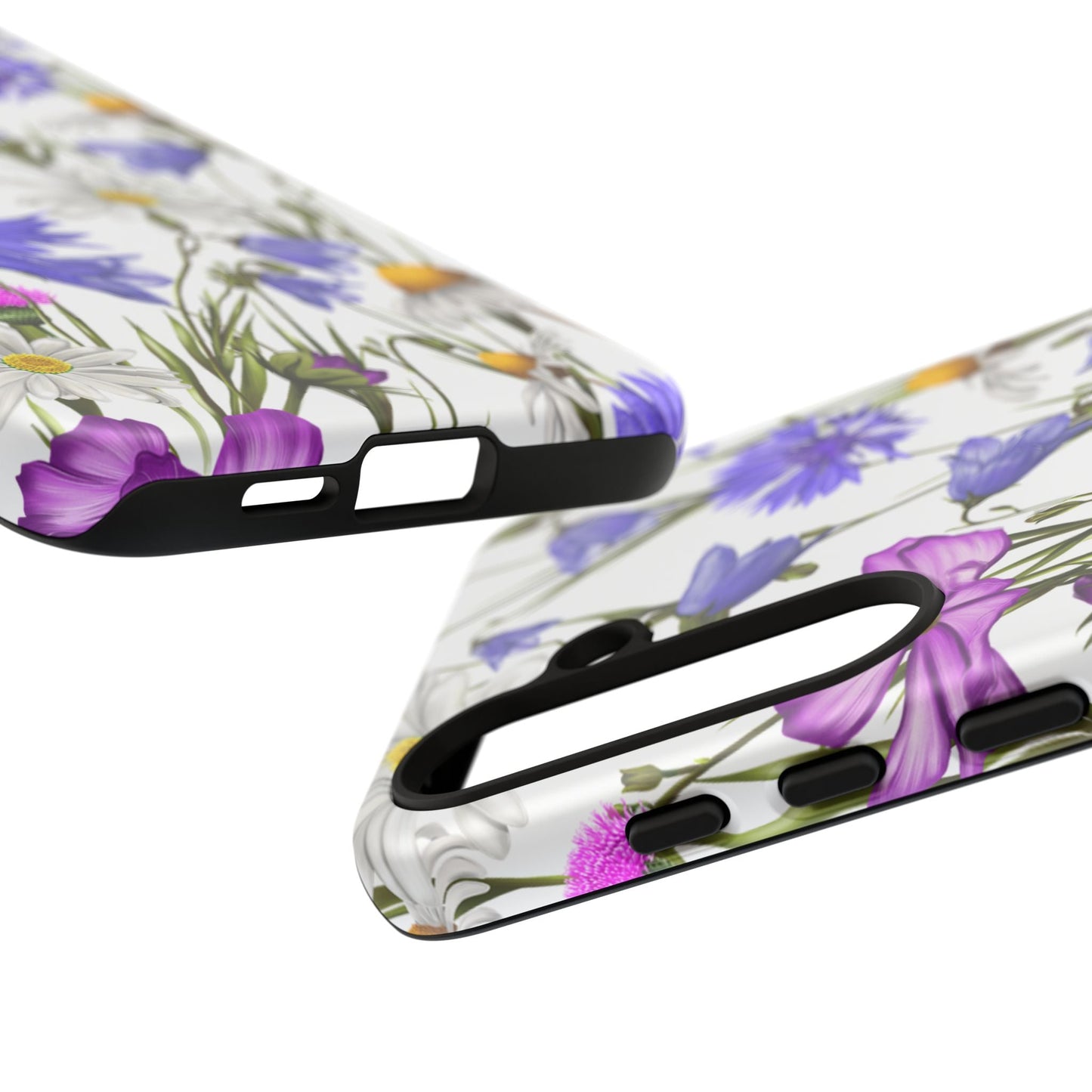 Wildflower Meadow Samsung Galaxy Case – Purple, Blue, and White Floral Design - BOGO Cases