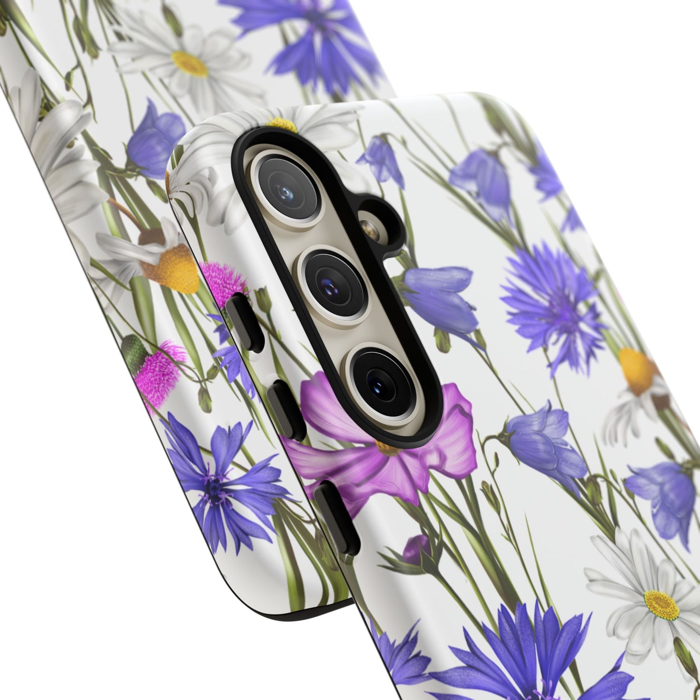Wildflower Meadow Samsung Galaxy Case – Purple, Blue, and White Floral Design - BOGO Cases