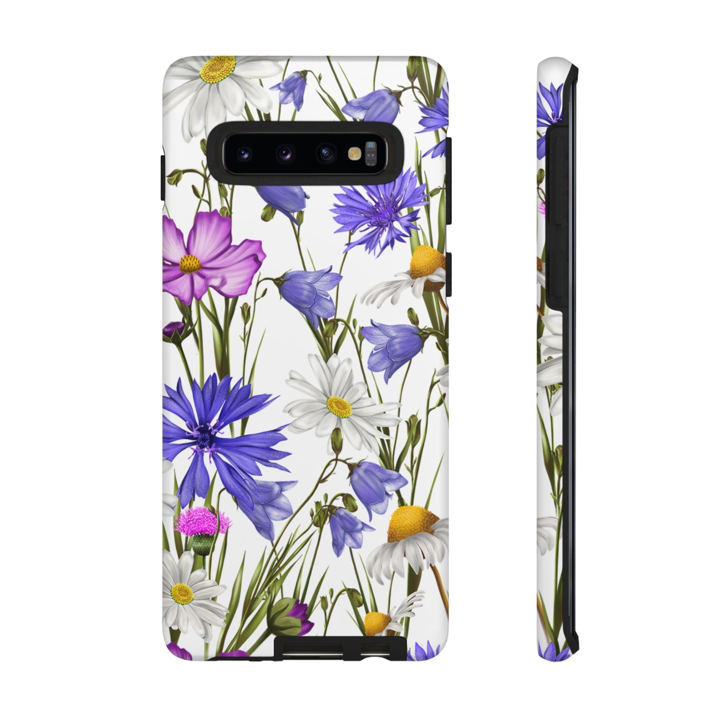 Wildflower Meadow Samsung Galaxy Case – Purple, Blue, and White Floral Design - BOGO Cases