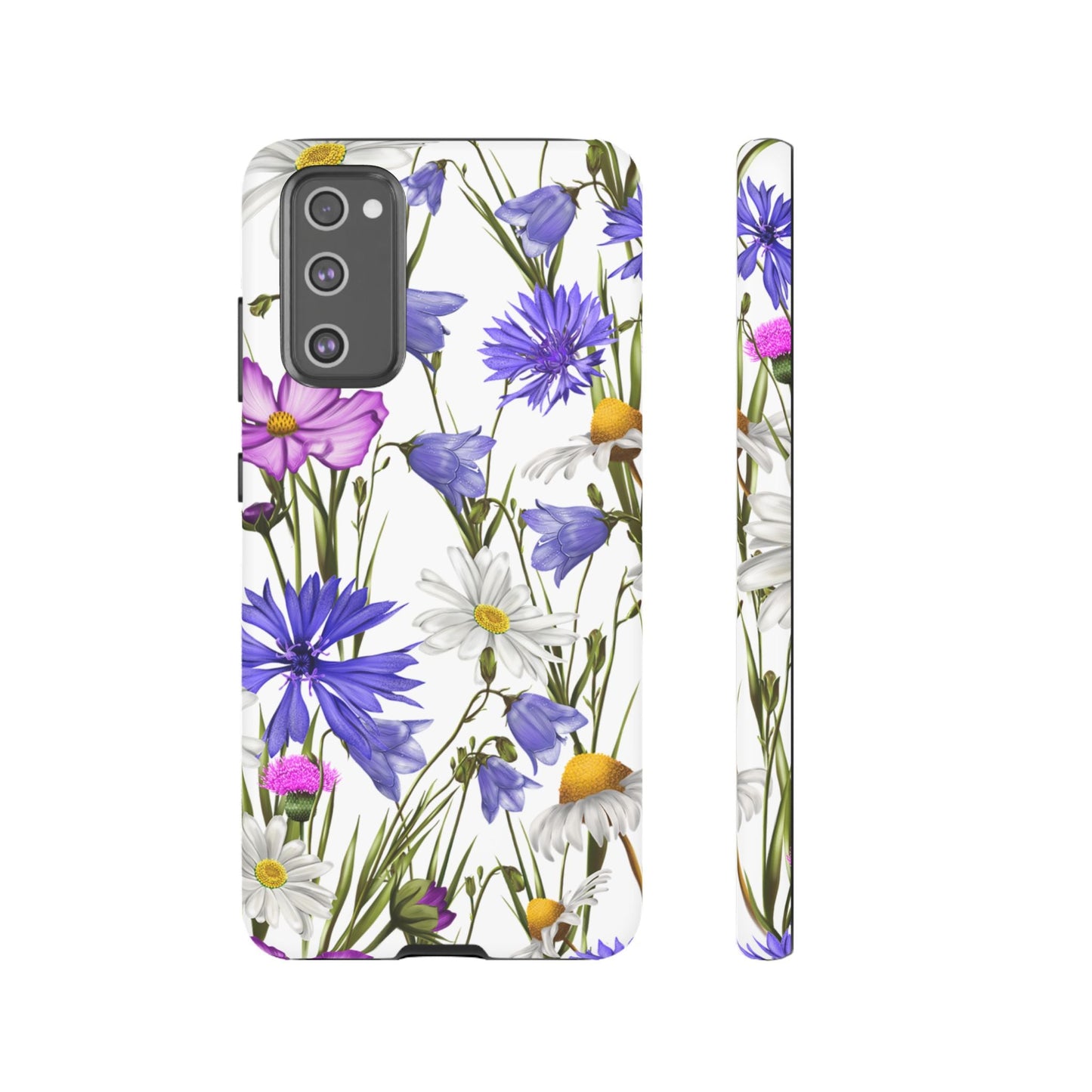 Wildflower Meadow Samsung Galaxy Case – Purple, Blue, and White Floral Design - BOGO Cases