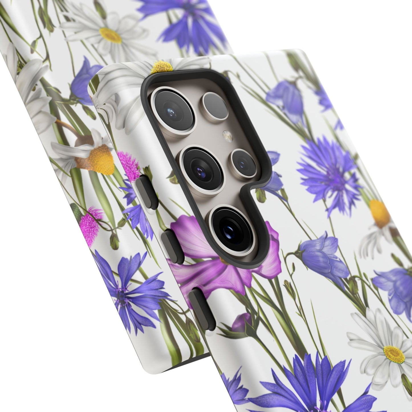 Wildflower Meadow Samsung Galaxy Case – Purple, Blue, and White Floral Design - BOGO Cases