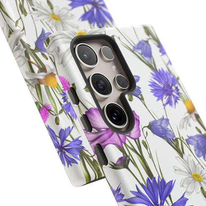 Wildflower Meadow Samsung Galaxy Case – Purple, Blue, and White Floral Design - BOGO Cases