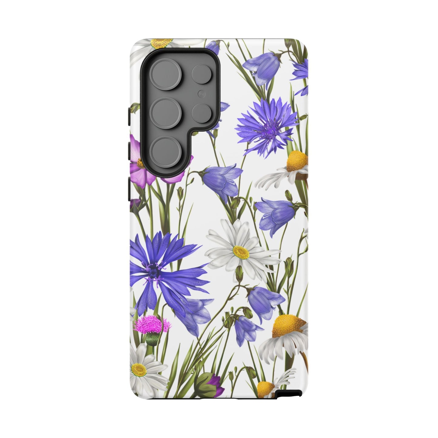 Wildflower Meadow Samsung Galaxy Case – Purple, Blue, and White Floral Design - BOGO Cases