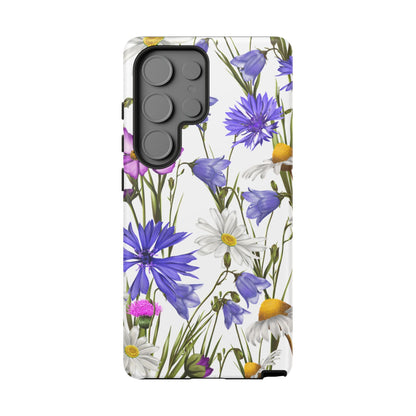 Wildflower Meadow Samsung Galaxy Case – Purple, Blue, and White Floral Design - BOGO Cases