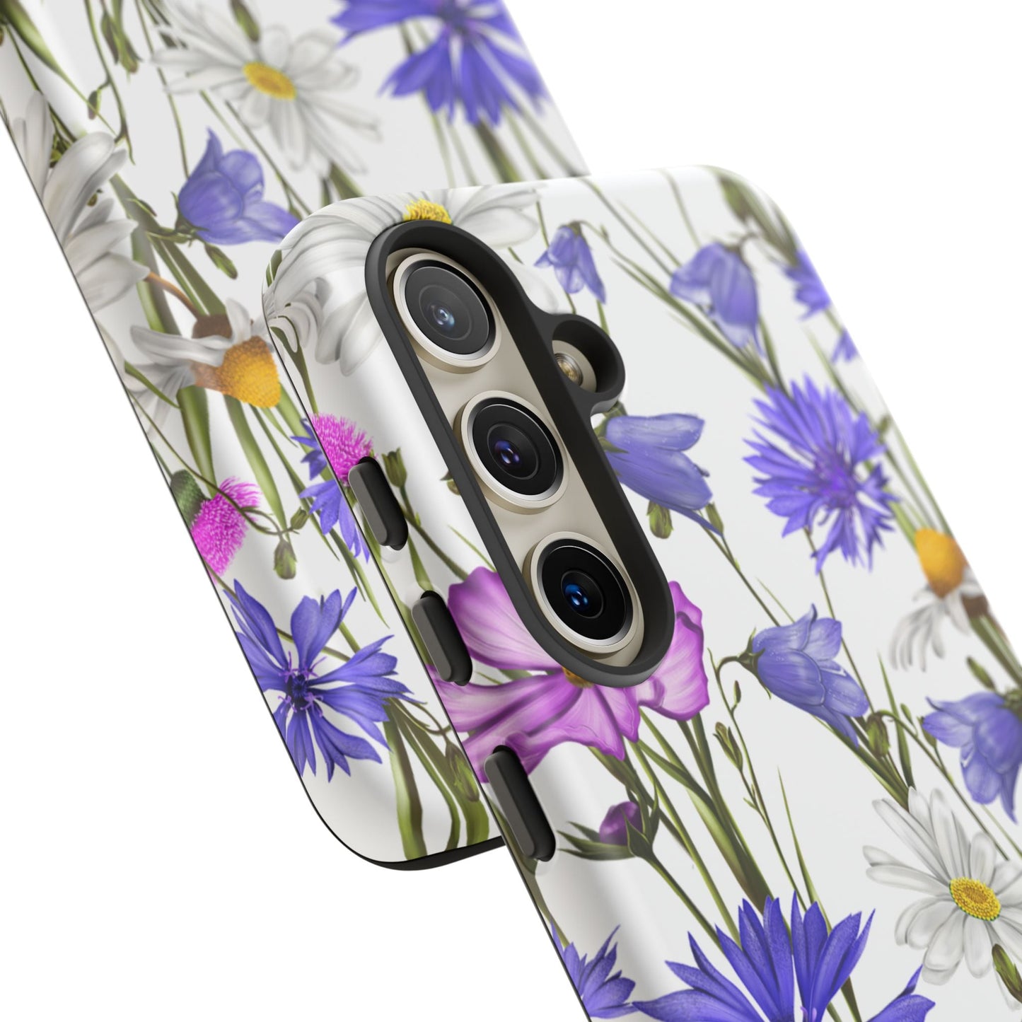 Wildflower Meadow Samsung Galaxy Case – Purple, Blue, and White Floral Design - BOGO Cases