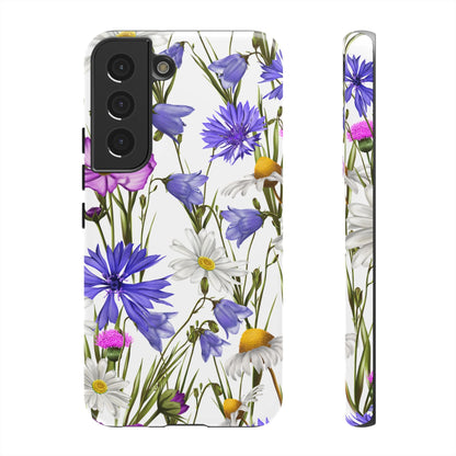 Wildflower Meadow Samsung Galaxy Case – Purple, Blue, and White Floral Design - BOGO Cases
