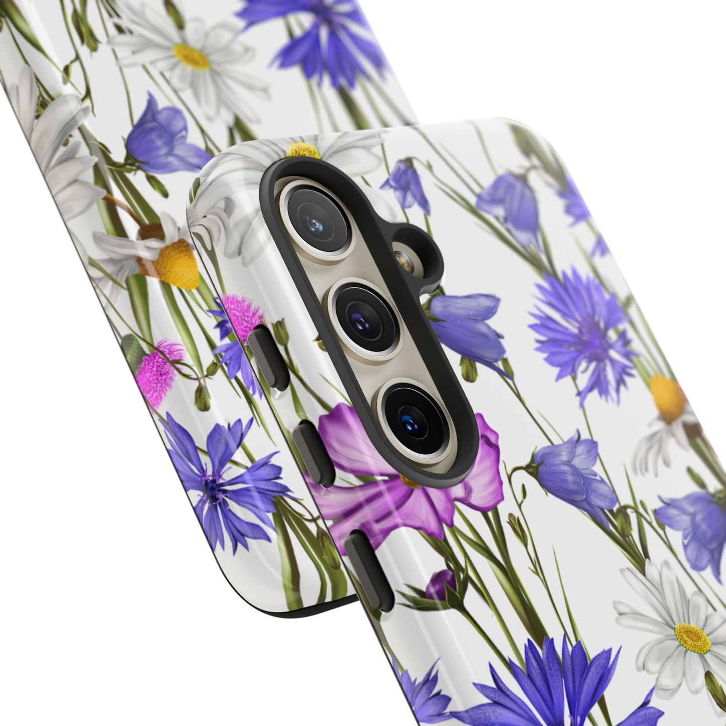 Wildflower Meadow Samsung Galaxy Case – Purple, Blue, and White Floral Design - BOGO Cases