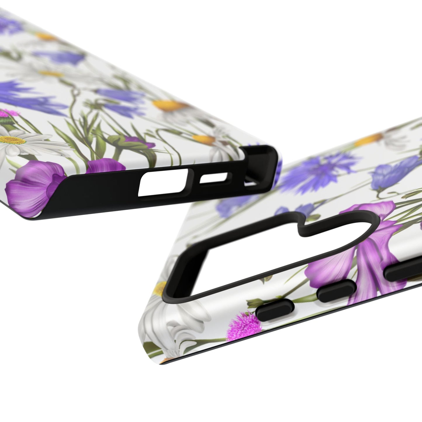 Wildflower Meadow Samsung Galaxy Case – Purple, Blue, and White Floral Design - BOGO Cases