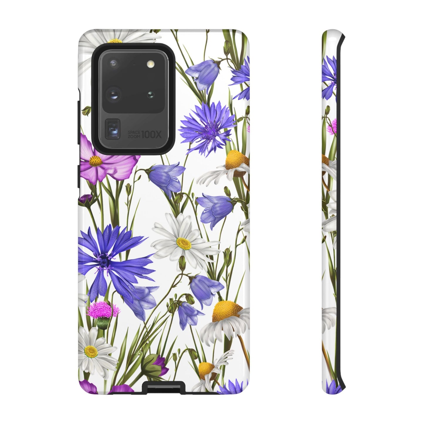 Wildflower Meadow Samsung Galaxy Case – Purple, Blue, and White Floral Design - BOGO Cases