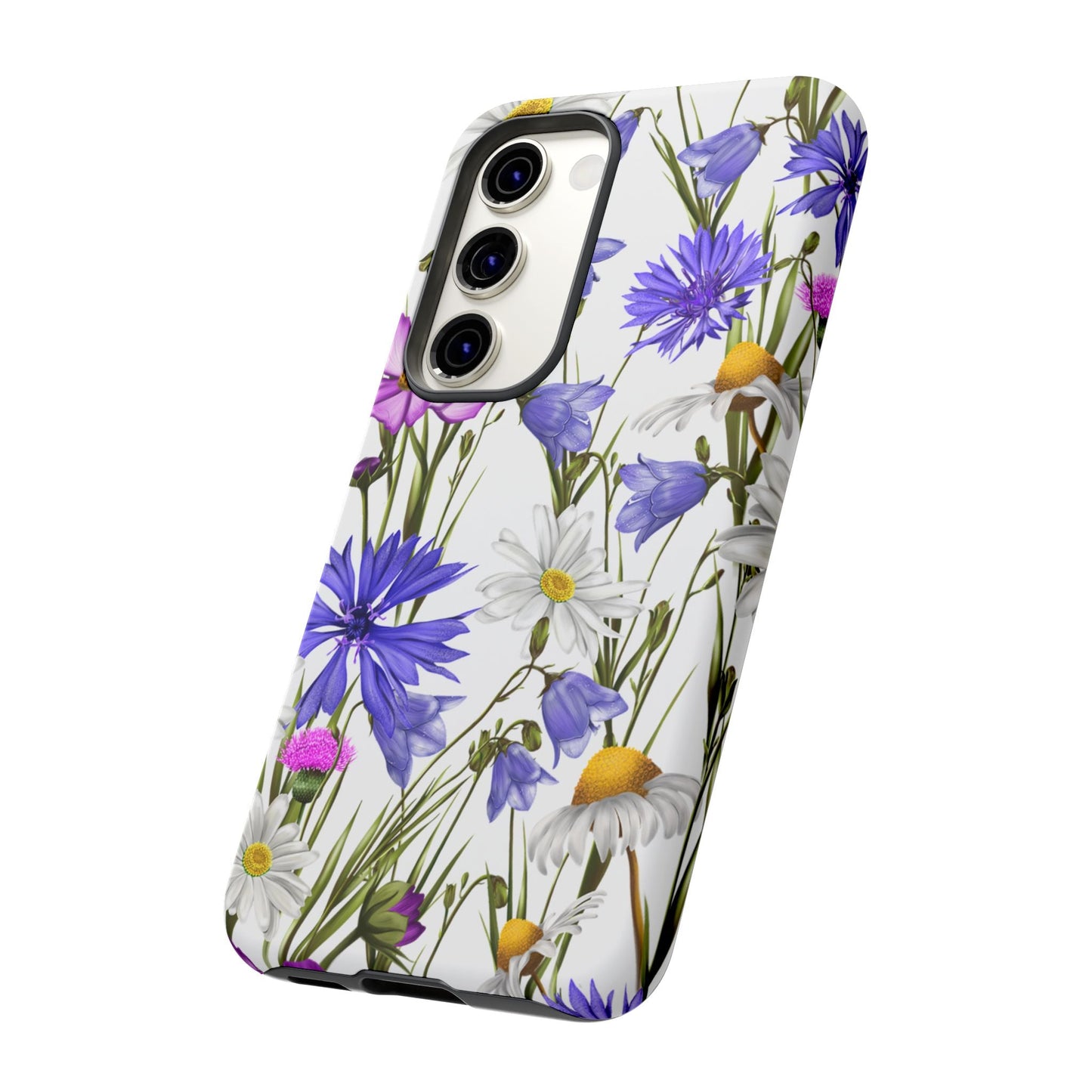 Wildflower Meadow Samsung Galaxy Case – Purple, Blue, and White Floral Design - BOGO Cases
